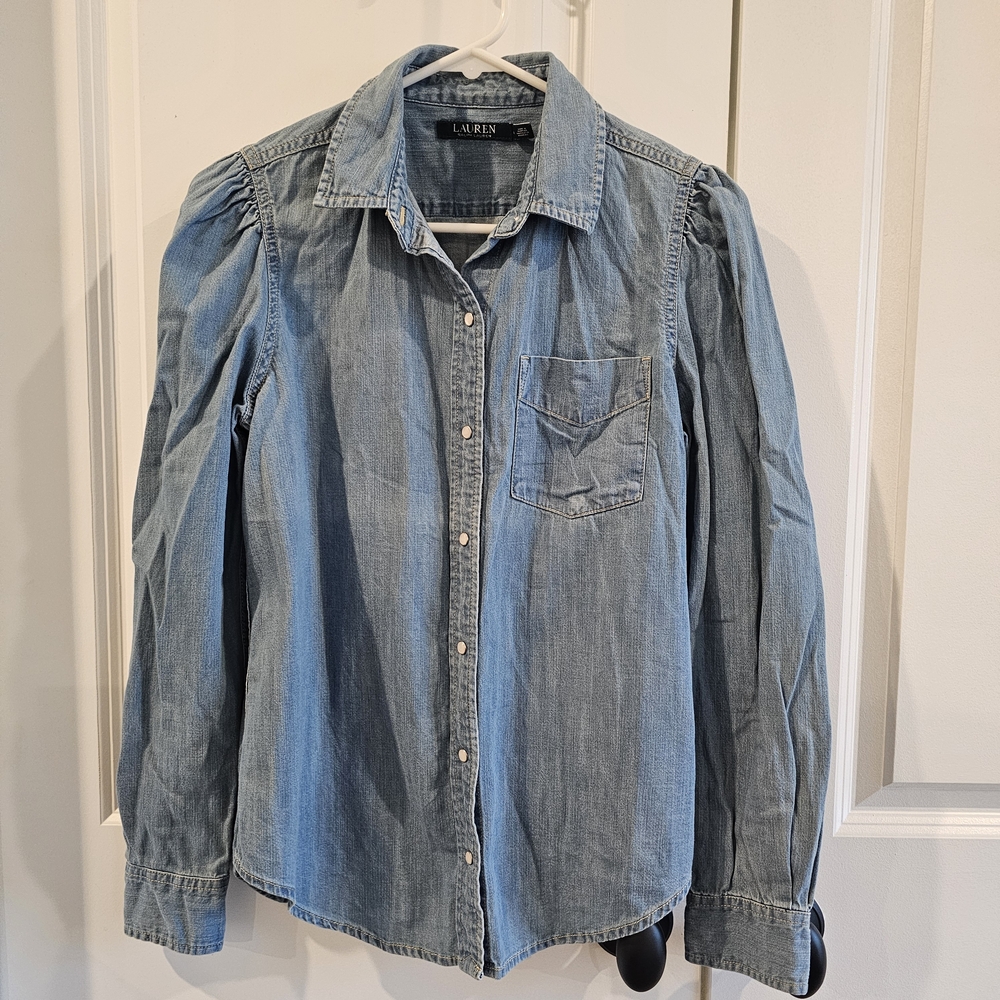 Lauren Ralph Lauren Blue Denim Shirt